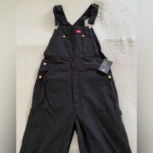 DICKIES Duck Bib Overalls Black 34/30